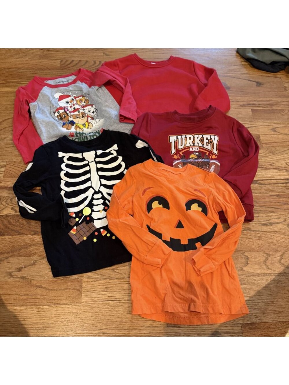Carters Various Brands Boys Lot of 5 Long Sleeve T Shirts 4t Halloween